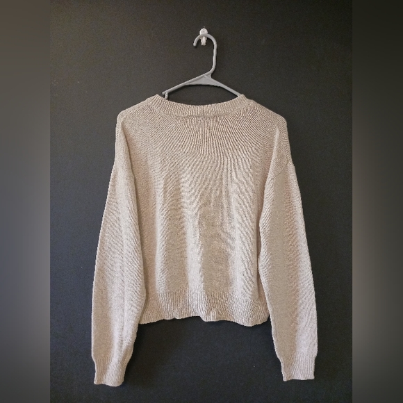 DIVIDED WOMEN'S SMALL CREME LONG SLEEVE FALL SHIRT - Picture 2 of 3